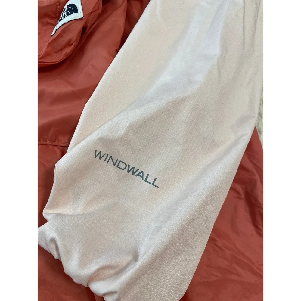 The‎ North Face XS Pink Navy Coral Breaker Windwall Pullover Anorak Jacket NWOT